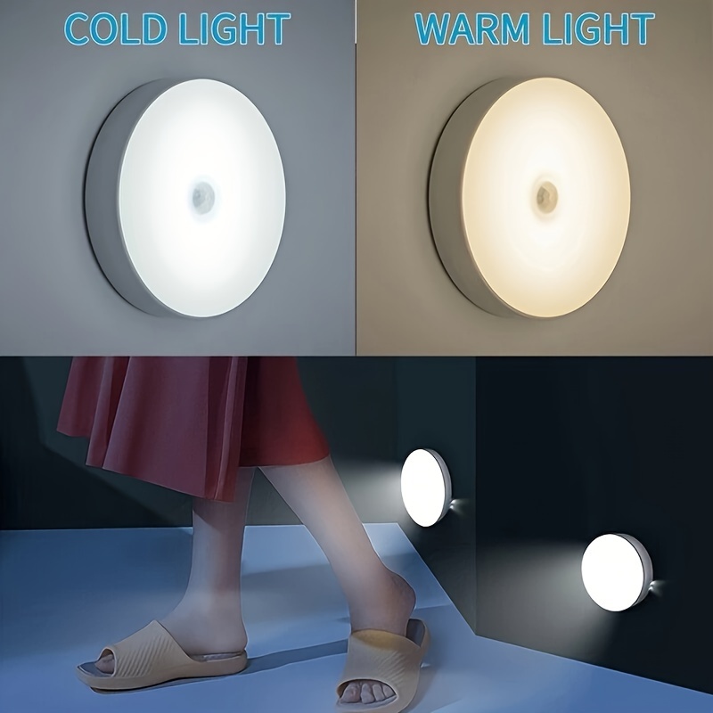 Sensor Movimiento Luz Luz Nocturna Led Inalámbrica Hogares - Temu