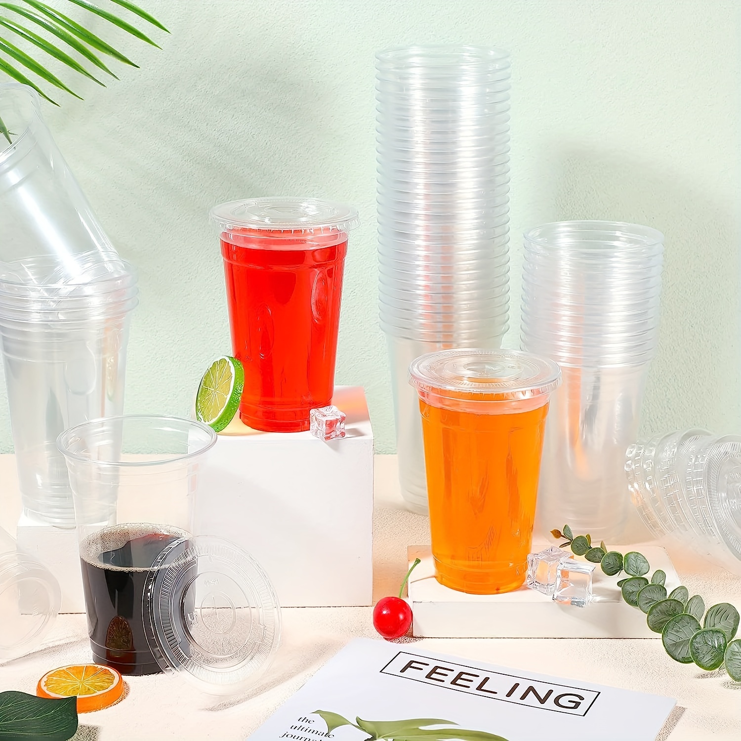 Disposable Water Cups Plastic High Permeability Leak Proof - Temu