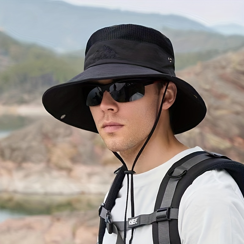 Stay Protected in Style: Adult's Lightweight Breathable Wide Brim Fishing  Hat for Men & Women