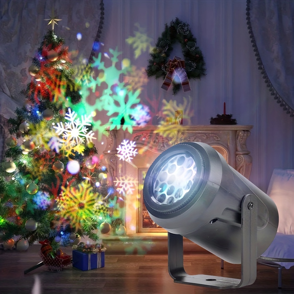 Projecteur de Noël à LED - Effet flocon de neige - Lumières de Noël -  Intérieur & Extérieur