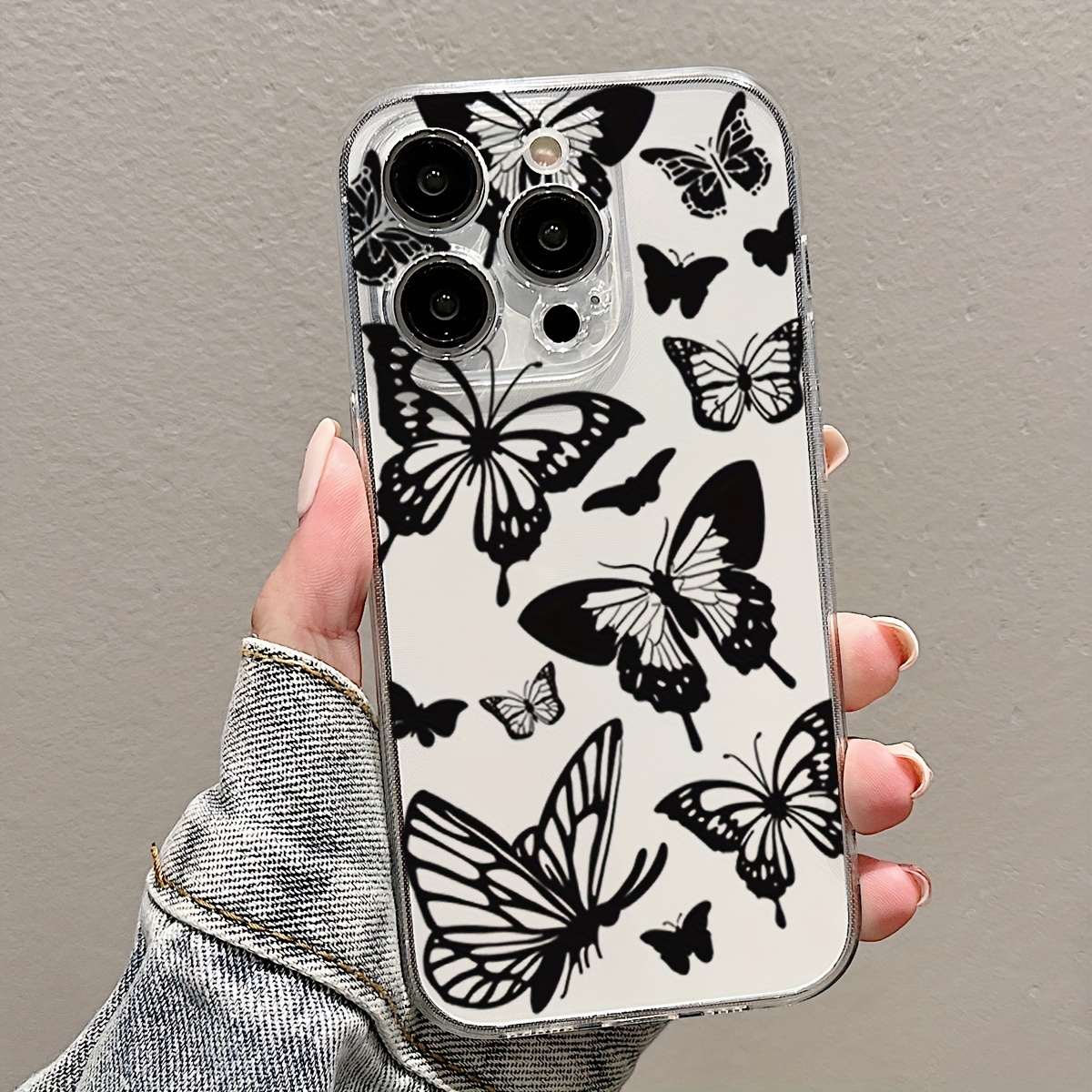 

1pc Fashion Butterfly Transparent Soft Shell Phone Case For Xiaomi Poco F3/11 Lite/13t/poco F5 Pro/13t Pro/13t Pro/poco M3 Pro/poco F4/12t/poco C55