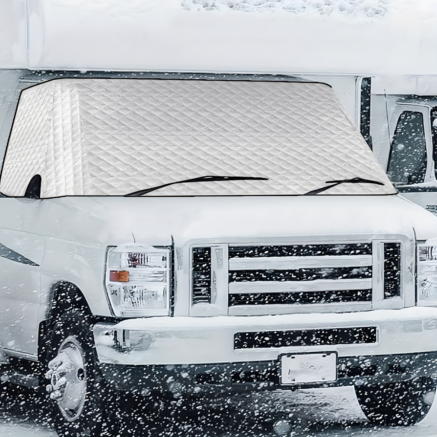 Wärmedämmung Auto Windschutzscheibe Schnee Abdeckung Universal Winter  Windschutzscheibe für RV Wohnmobil