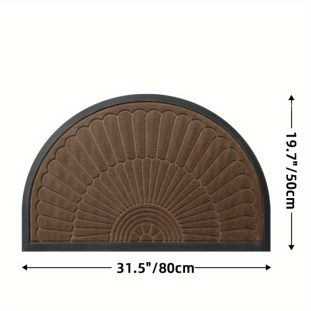 Semi circular Doormat Dustproof And Non slip Indoor - Temu
