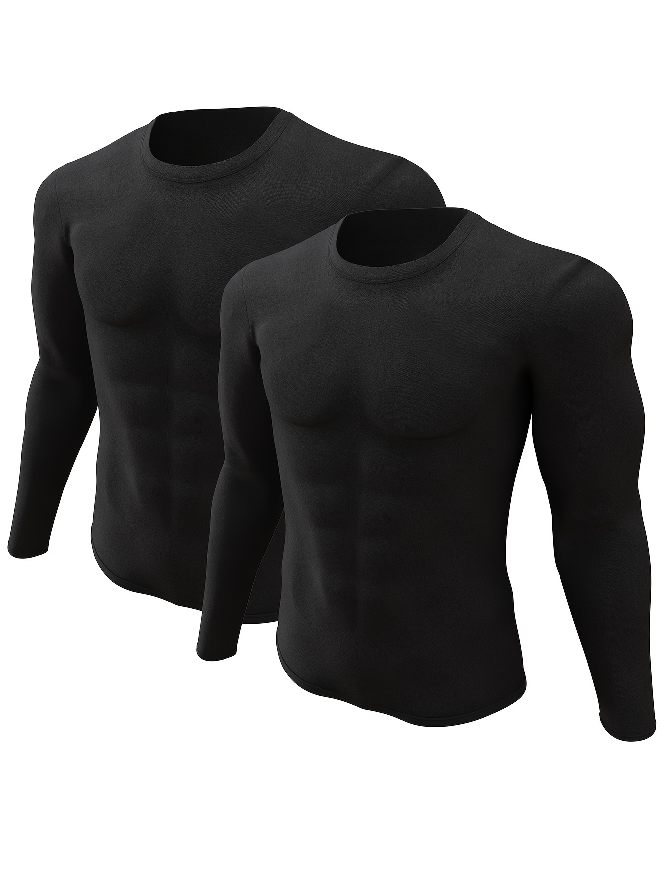 2 Unidades Camisas Térmicas Hombre Camiseta Interior Térmica - Temu