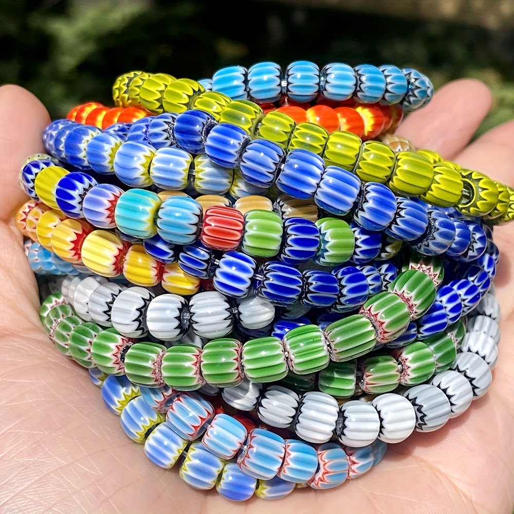 Bracelet perles de verre multicolore bijoux perles de verre, bijoux en verre
