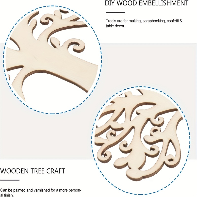 Wooden embellishments deals for crafts