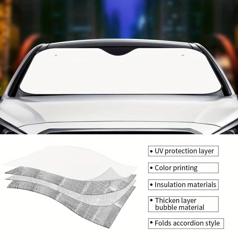 NPLE-Front Rear Windshield Auto Car Window Shade Shield NPLE-Front Rear Windshield Auto Car Window Shade Shield