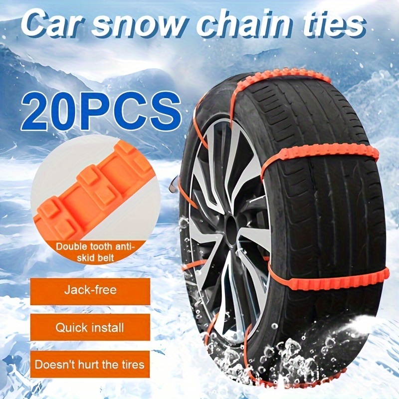 Cadenas de nieve Universal para coche antideslizante de acero inoxidable  LLantas
