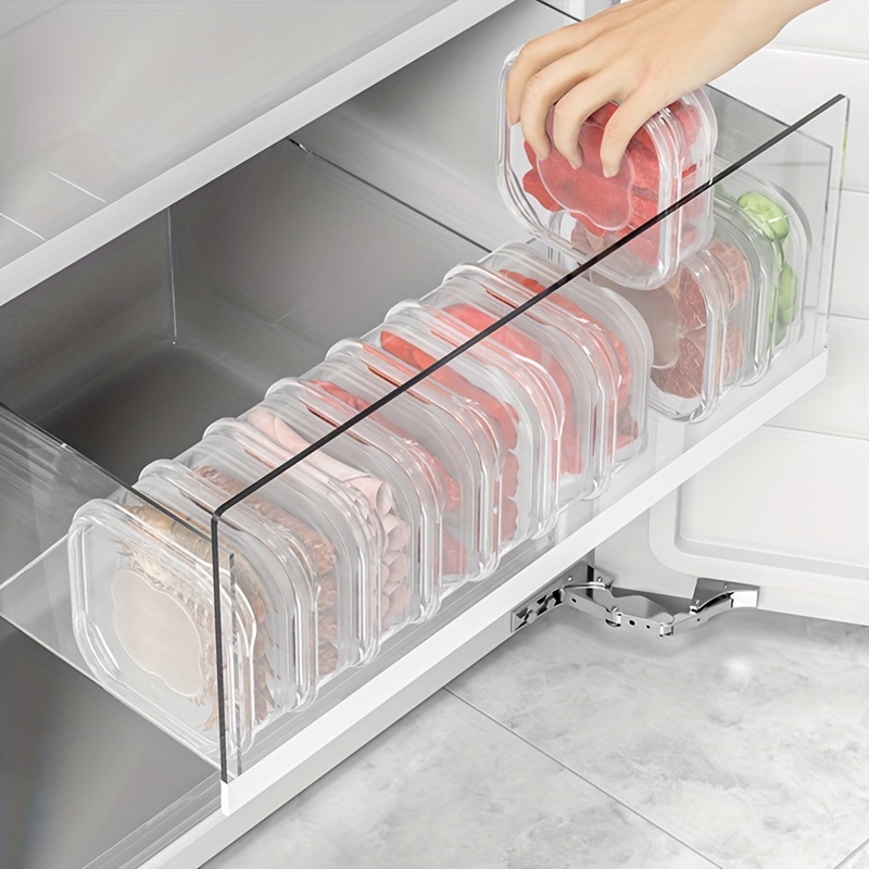 Refrigerator Storage Box Fridge Organizer Meat Fruit Vegetable Food  Container Sealed Fresh Box with Lid Kitchen Accessories