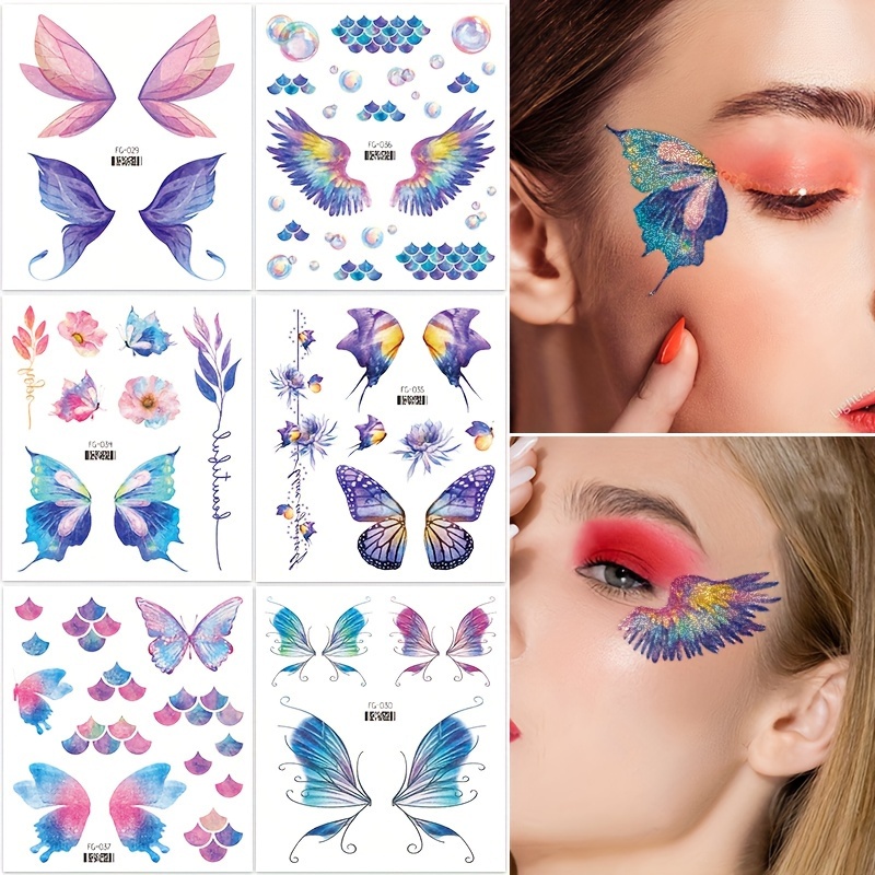 Butterfly Face Stickers