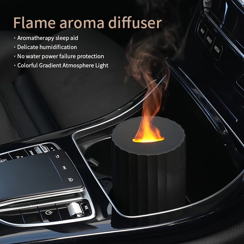 Portable Flame Air Diffuser Humidifier Auto Protection - Temu