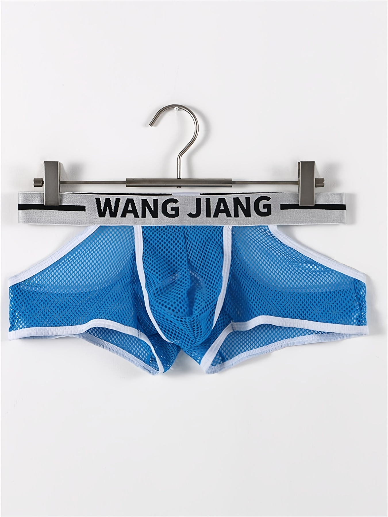 Men's Mesh 'wang ' Print Semi sheer Breathable Quick - Temu Australia