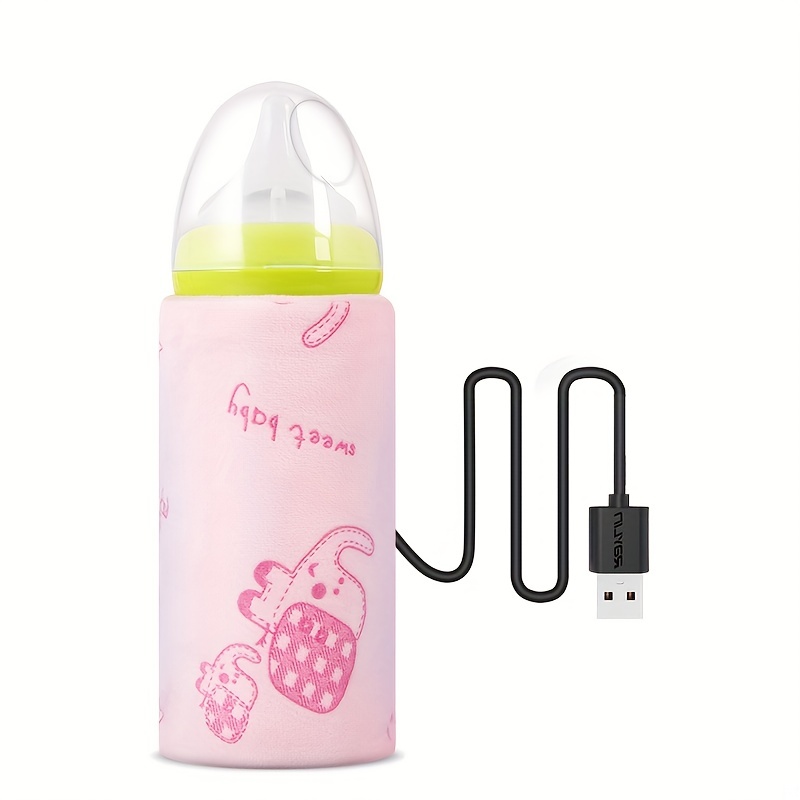 Takyyds Smart Portable Milk Warmer Rechargeable USB Bottle Warmer for Baby  Breastmilk and Formula Portable Water Warmer Instant Water Warmer Smart Baby  Flask (Pink)
