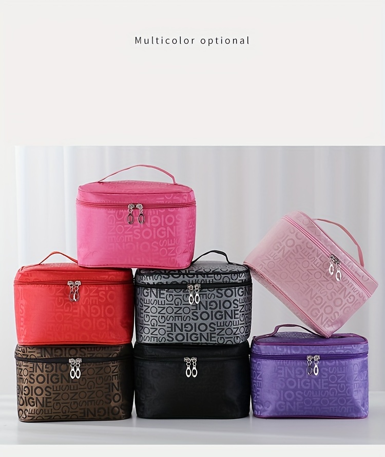 Vielseitige Kosmetiktasche – Leopardenmuster, Reißverschluss, 21,6x14,6x8,9 Cm, Für Make-up & Reisen