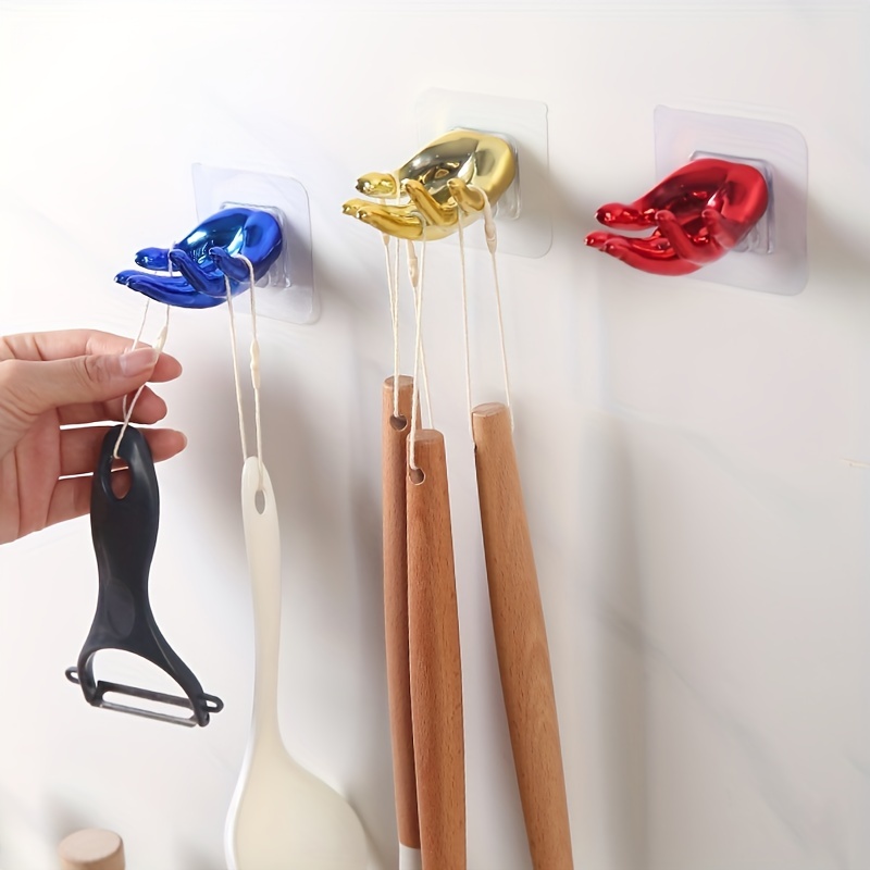 Creative Small Hand Design Wall Hook Self Adhesive Traceless