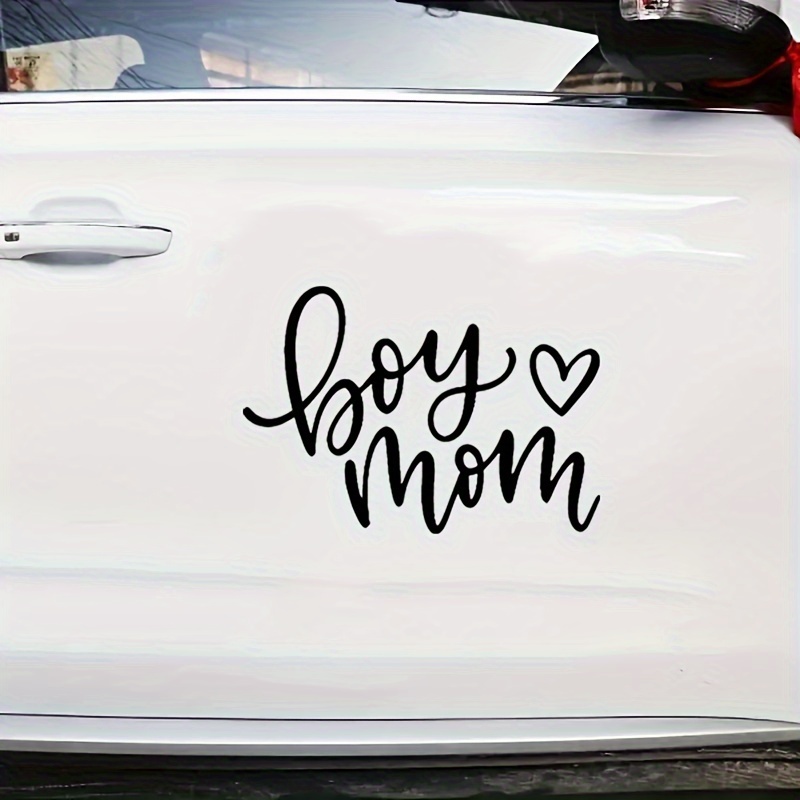 Boy Mom Love Heart Car Sticker Decal Laptop Bottle Truck - Temu