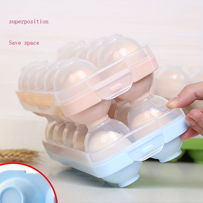 Multipurpose Fridge Egg Storage Box Double Layer Lid