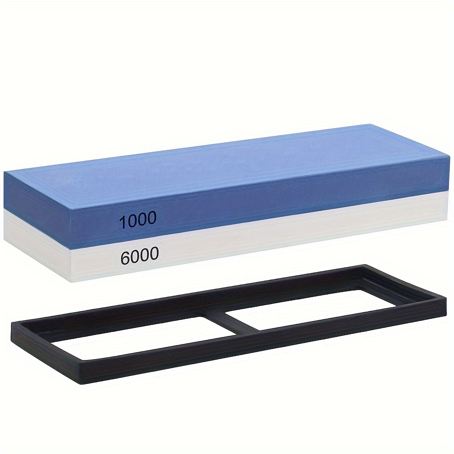 Sharpening Stone, Premium Material Sharpening Stone, 2 Side 400 1000  Whetstone, Kitchen Knife Sharpener Stone, Wet Stones For Sharping Knives  Kit With Non-slip Base, Kitchen Utensils, Apartment Essentials, Back To  School Supplies - Temu