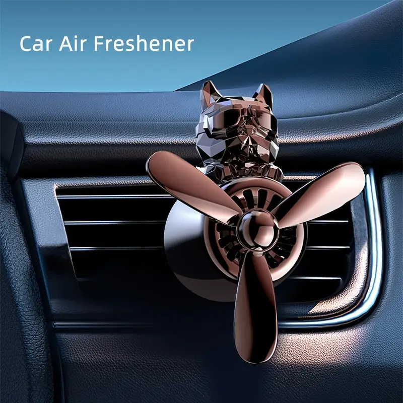Bulldog Pilot Car Air Freshener, Cute Bulldog Car Air Vent Perfume Pilot  Ornaments, Car Fragrance Diffuser Decoration For Car Vehicle