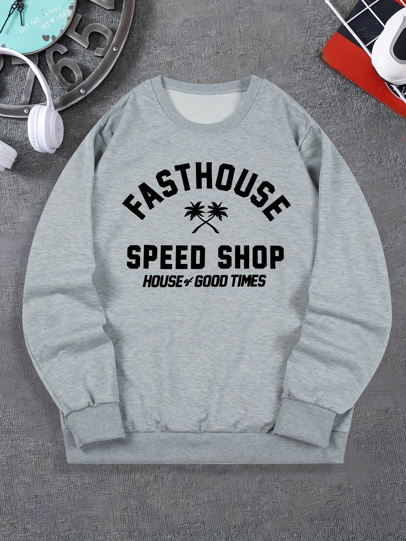 Fasthouse Speed Shop Print Men's Fashionable Casual Long - Temu