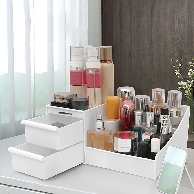 Makeup Organizer With Drawers Countertop Cosmetic Storage - Temu