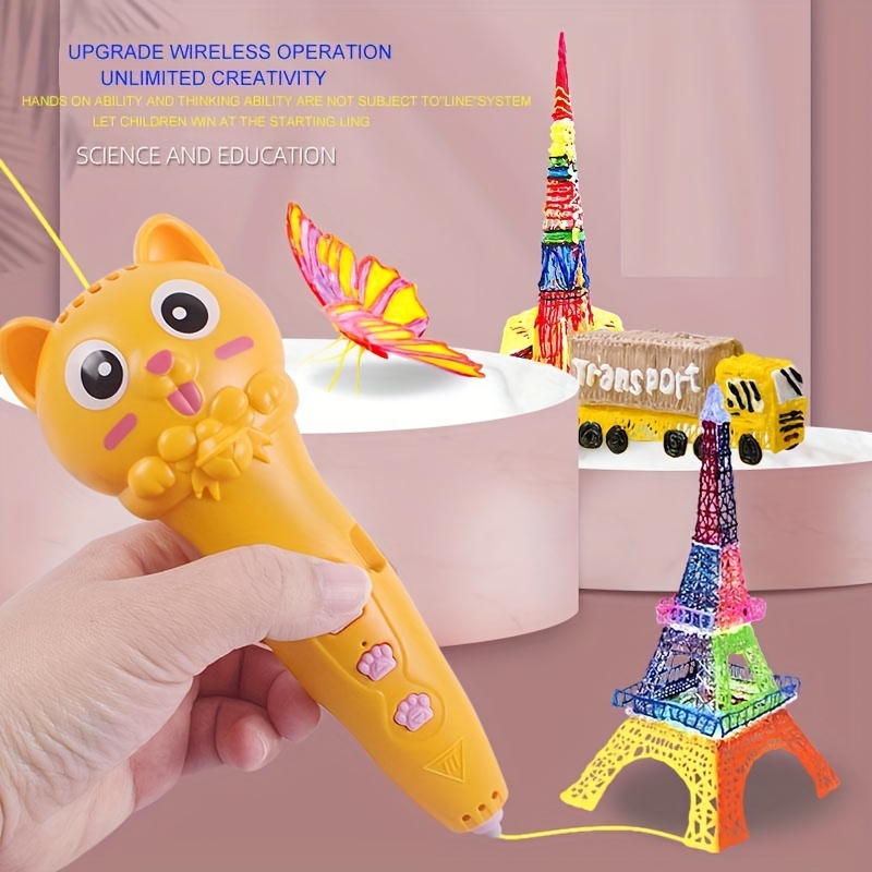 New Wireless 3d Pen For Kids With Pcl Filament Low Temperature