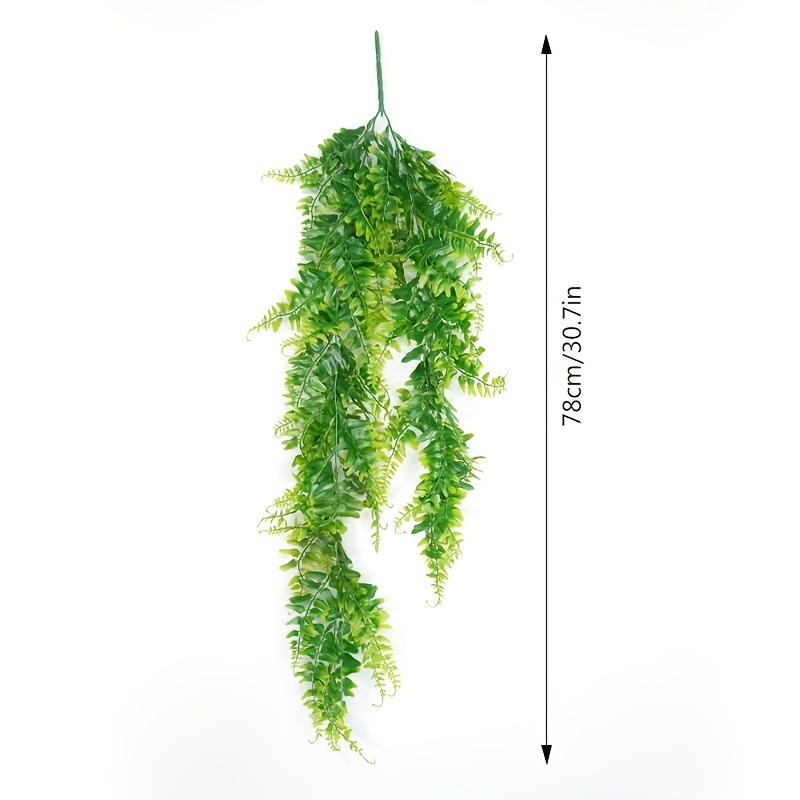 1pc Artificial Reptile Plants, Hanging Fake Vine, Artificial Grass Plants,  Hanging Green Plant Home Office Restaurant Party Decoration Wall Hanging Si