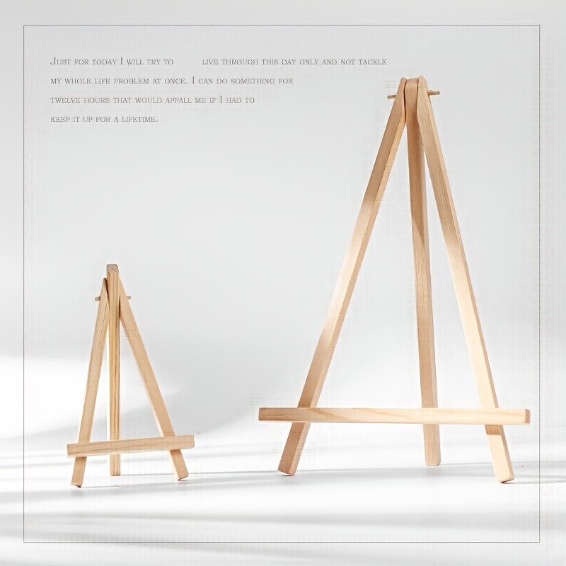 Wooden Triangle Easel Solid Wood Painting Board For - Temu