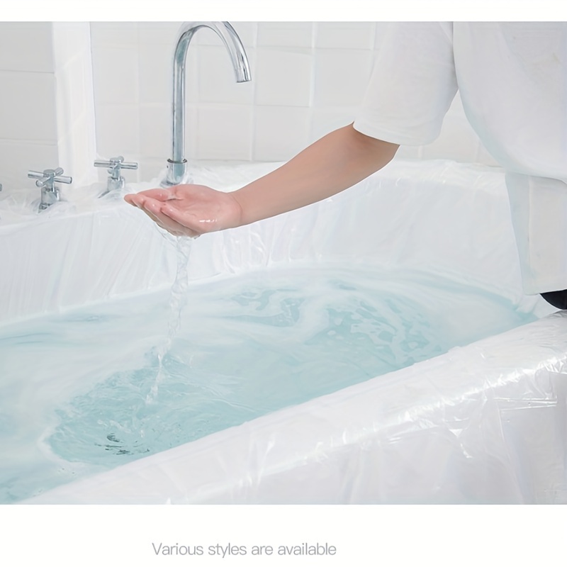 Disposable Bathtub Cover Liner Large Bathtub Liner Plastic - Temu