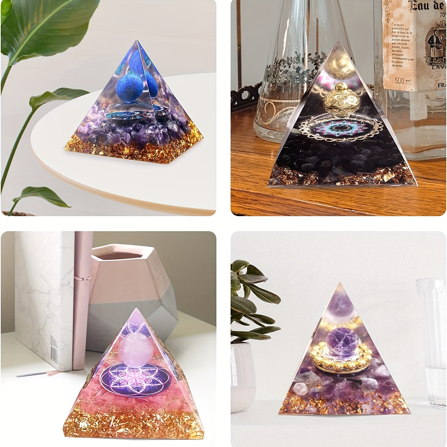 Silicone Pyramid Molds Large DIY Pyramid Mold for Resin Jewelry Making  Craft 
