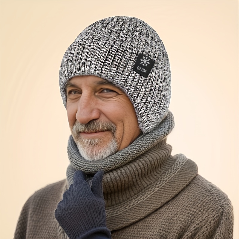 1pc Cappello Invernale Uomo Caldo E Spesso Con Fodera In - Temu Italy