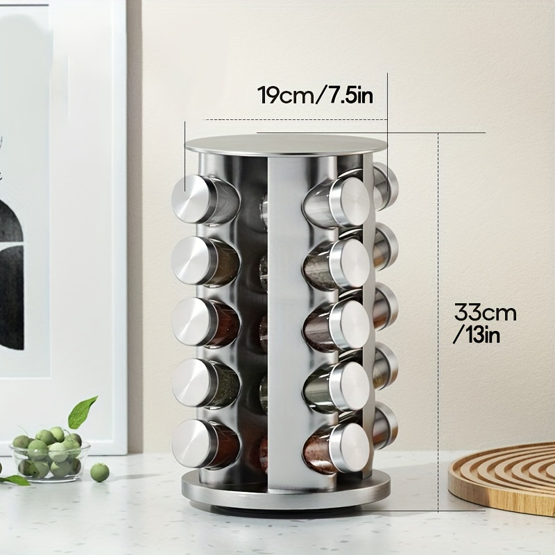 Spices And Seasonings Sets, Revolving Countertop Spice Rack, Spice Jar  Tower Organizer For Countertop Or Cabinet, Multifunctional Rotating  Seasoning Organizer, Kitchen Spice Storage Rack, Kitchen Accessaries - Temu