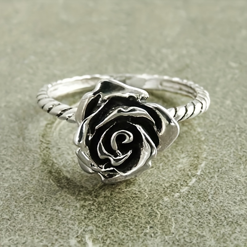 1pc Hot Selling Vintage Carved Ring Flower Dragonfly - Temu