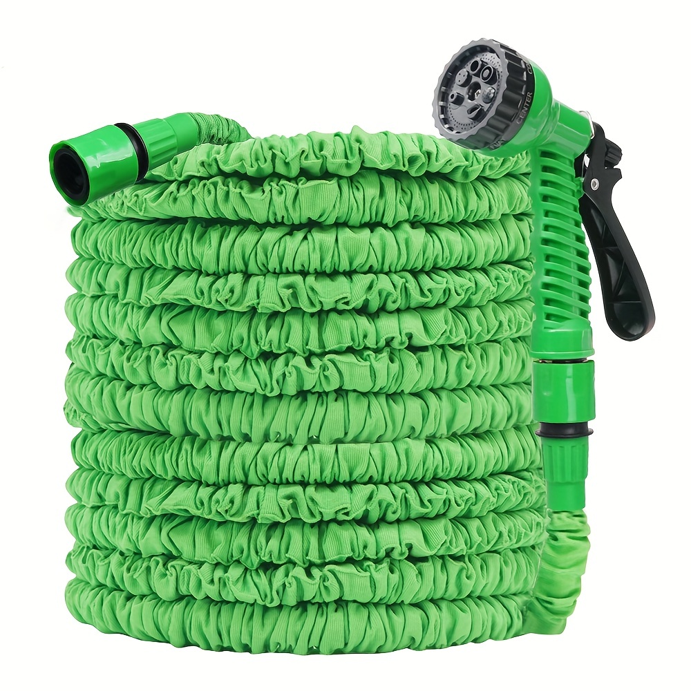 Garden Retractable Water Hose Reel (25FT Hose), 1/2 Inches PVC Braided  Hose, Multi Pattern Spray Nozzle