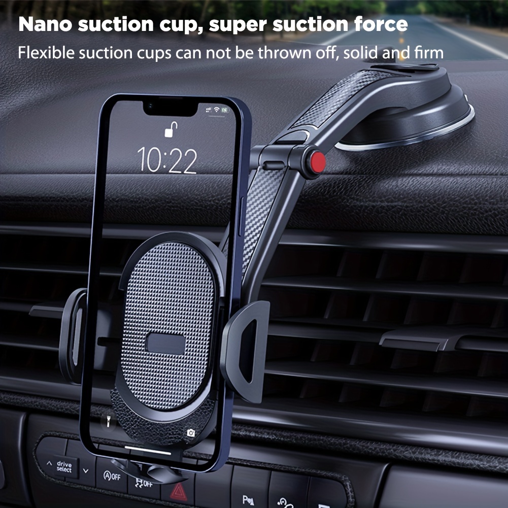

Universal Car Phone Holder Stand, Gravity Dashboard Mount For Iphone 13/12/11 & 4.5-6.7 Smartphones!