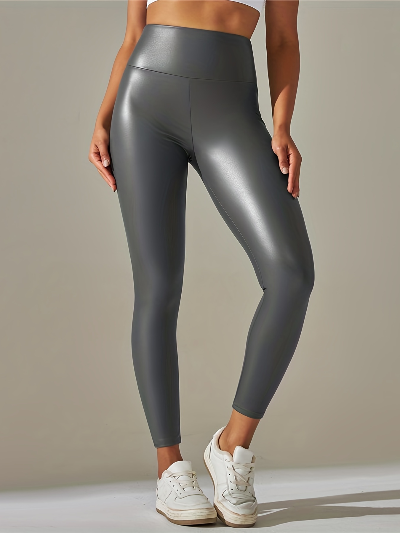 Sexy High Waisted Bodycon High Waisted Leather Leggings For Women Shiny PU  Leather, Flesh PVC, Latex Stretchy, Slim Fit, Perfect For Summer Size 4XL  Style #230811 From Kai02, $28.49