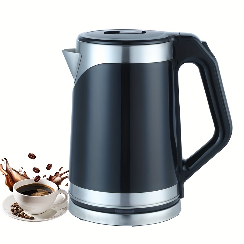 Portable Electric Kettle: 304 Stainless Steel Travel Kettle With Capacity - Fast  Boil & Auto Shut-off For Tea, Coffee & Milk! - Temu