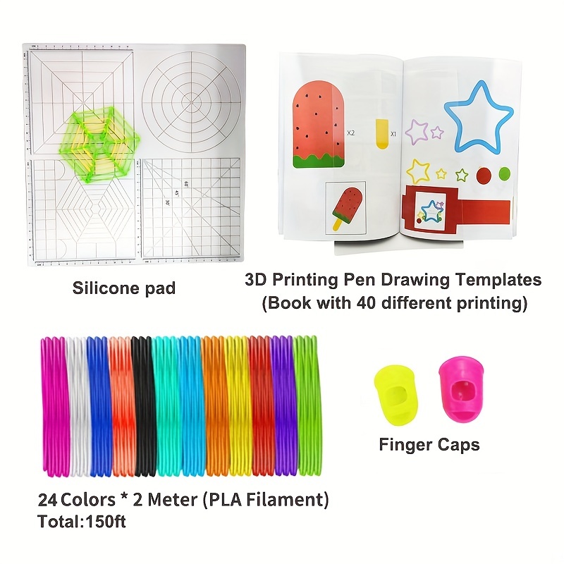  20pcs 3D Printing Pen Drawing Templates Includes 40 Different  Cartoon Designs, 3D Drawing Mold Drawing Books for 3D Printing Pen for  Children Gift Toy : Industrial & Scientific