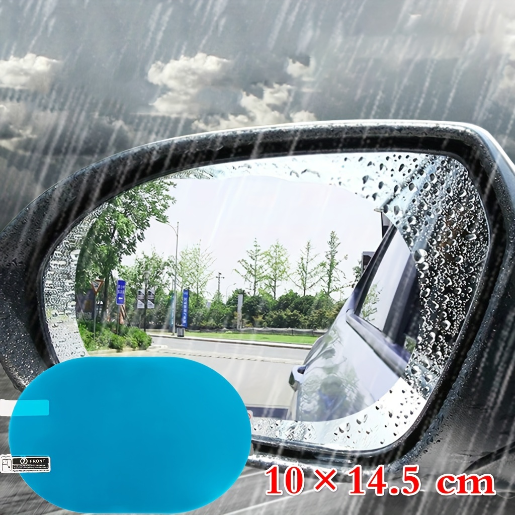 2pcs Auto Rückspiegel Schutzfolie Anti Beschlag klare Schutzfolie Auto  Fenster Regenschutz Wasserdichte Glas Aufkleber