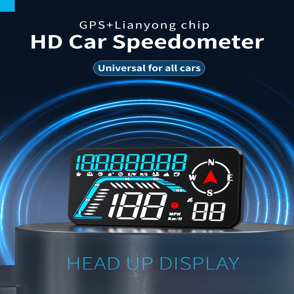 A3 3 5 Inch Gps Hud Vehicle Mounted Head Up Reflection Display