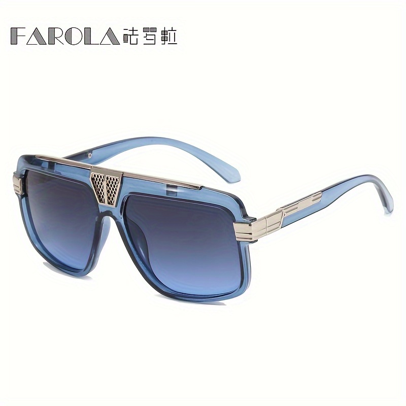 Fashionable Large Frame Sunglasses For Both Men And Women, Metal