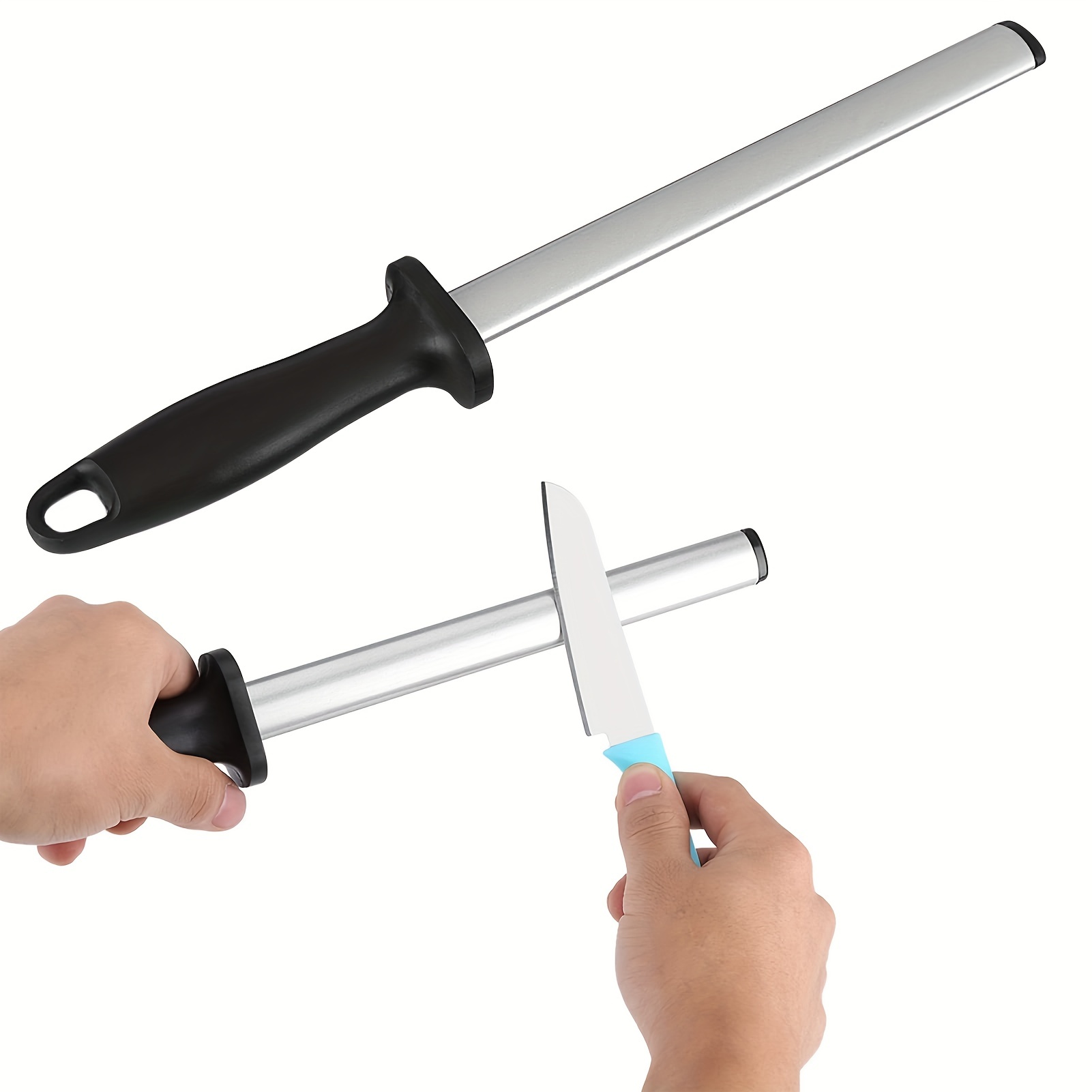 12 Knife Sharpener Sharpening Rod ABS Handle Honing Sharpening Steel For  Knives