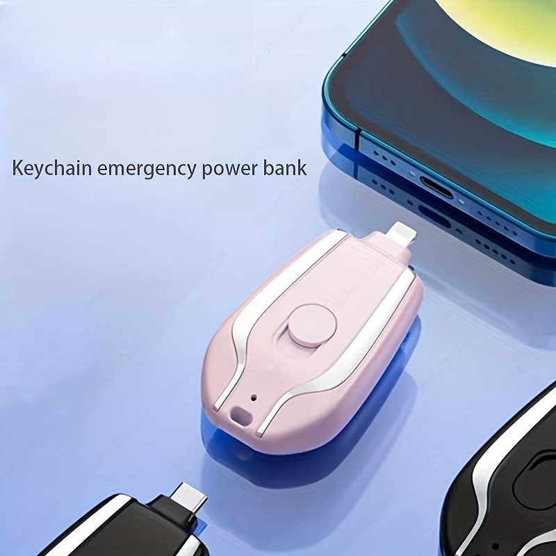 1500mah Portable Mini Keychain Power Bank Iphonecarry - Temu