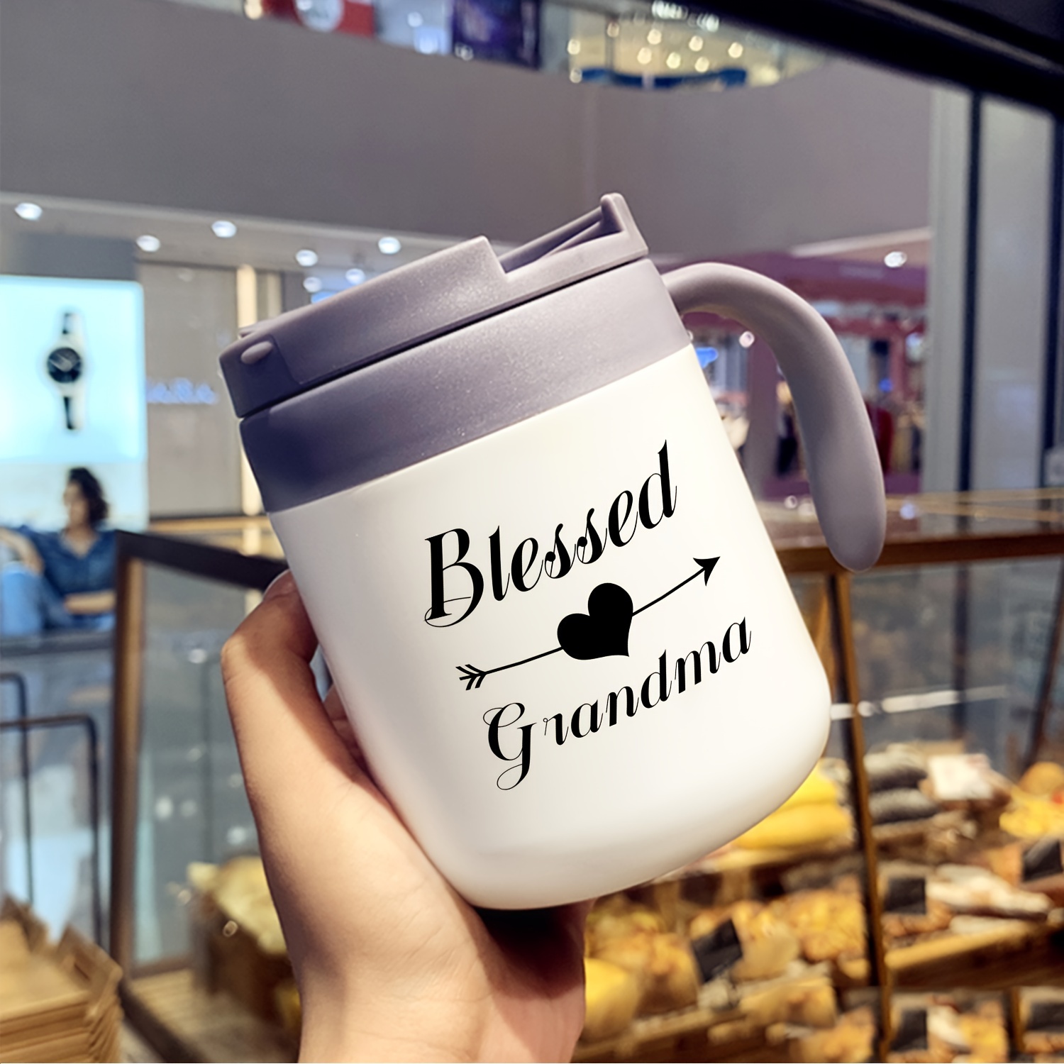 Best Grandma Ever Coffee Mug, Insulated Travel Tea Mug With Handle And Lid,  Grandma Mug For Birthday Christmas Mothers Gifts Day, Gifts For Grandma And  Women - Temu