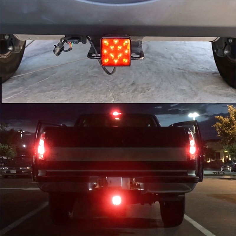 X AUTOHAUX 2 luces LED para remolque, 12 V-36 V, luz trasera de freno con  carcasa blanca para remolque, camión, barco, camioneta, camioneta