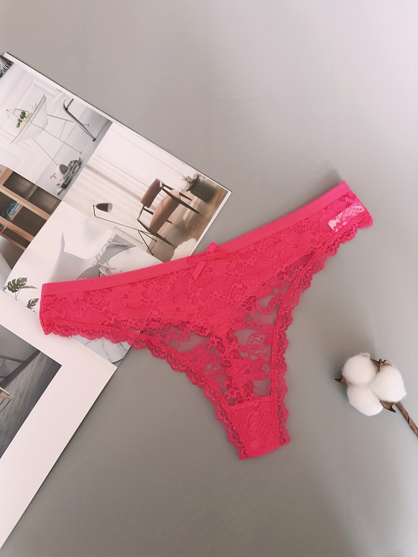 Cute Thong Panties Women Sexy, Skinny Mesh Lingerie Girls Low Waisted See  Through Stretchy Pantie String Underpants : : Clothing, Shoes &  Accessories