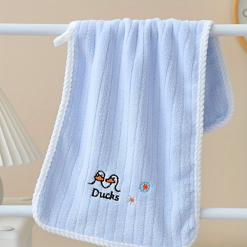 Little Bee Embroidery Towels Set Ultra Soft Absorbent Towel - Temu