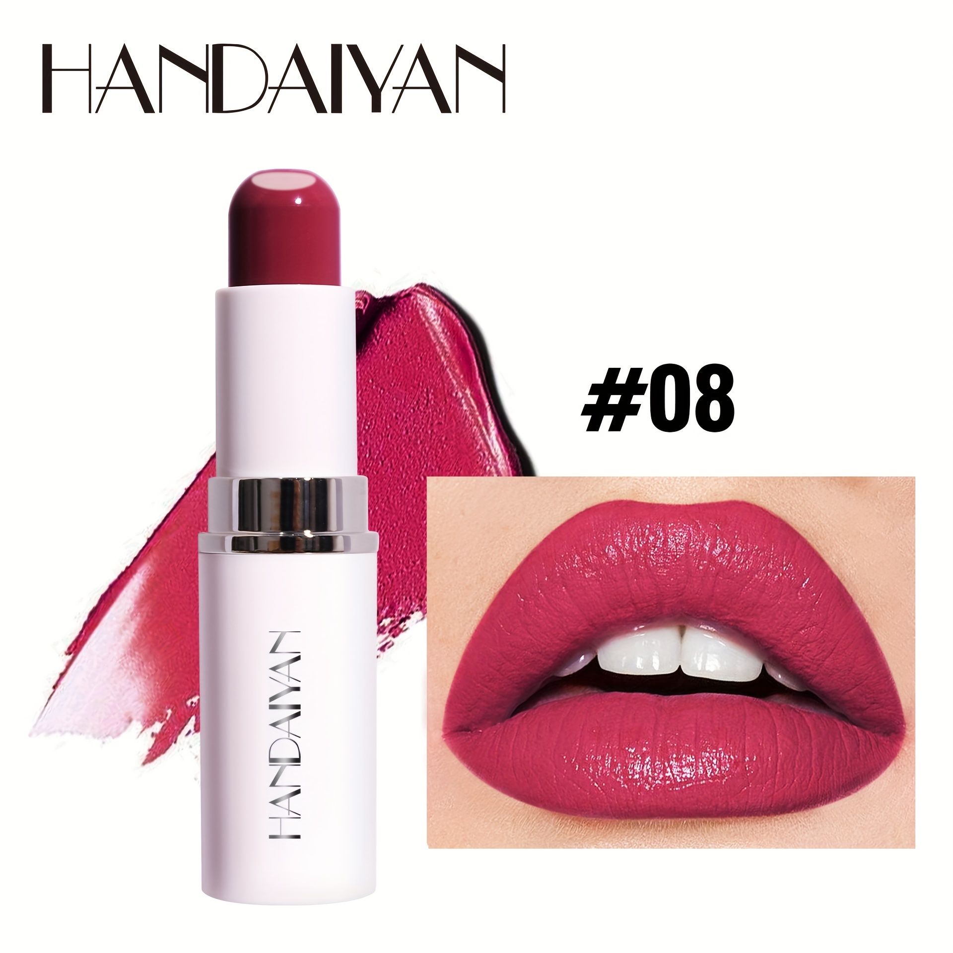 2-in-1 Sandwich Lipstick Matte Moisturizing Long Lasting Waterproof Non Smudge
