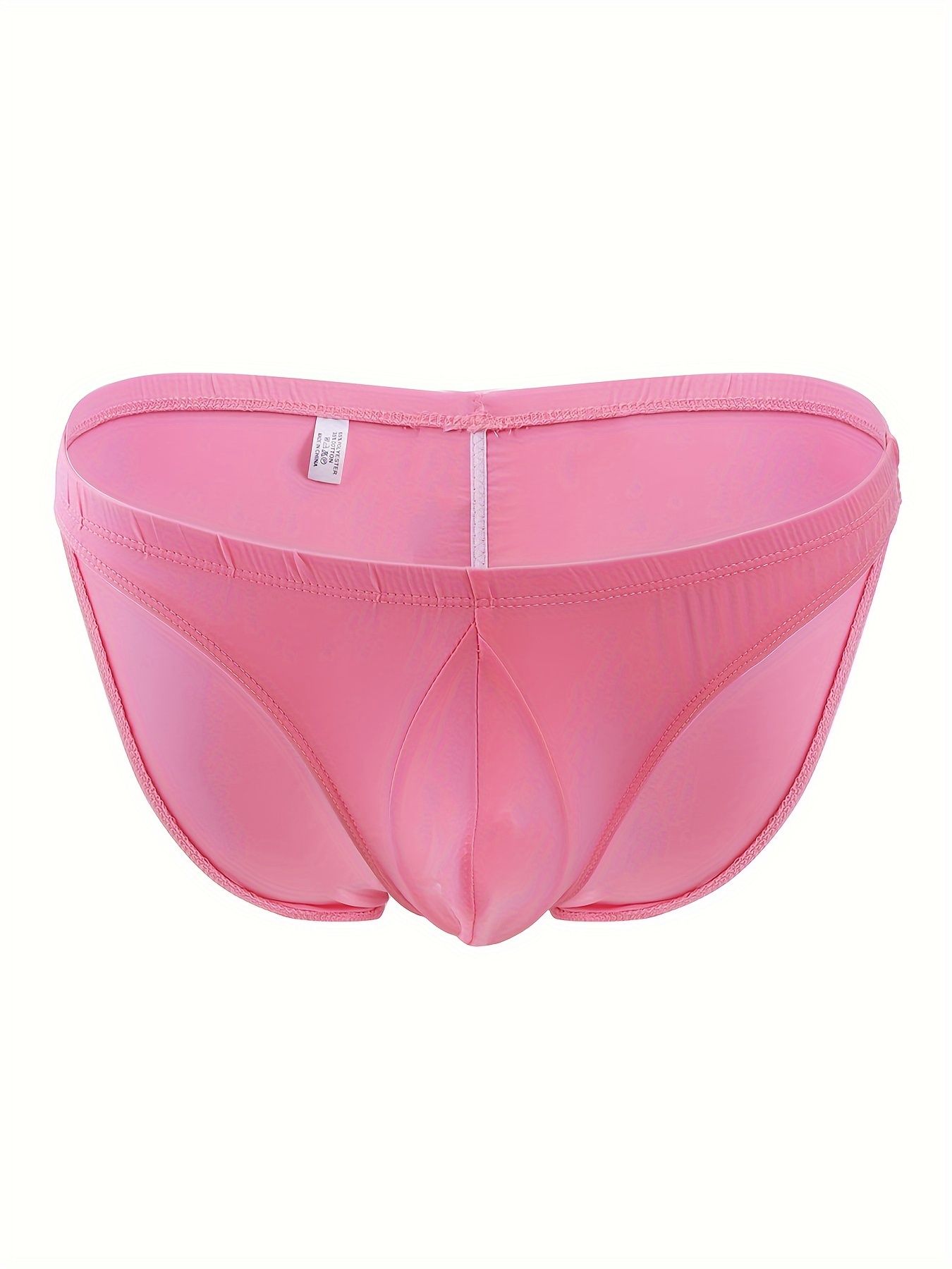 Sexy Women's Double Thin Strap Panties Ice Silk Sports Fitness Low