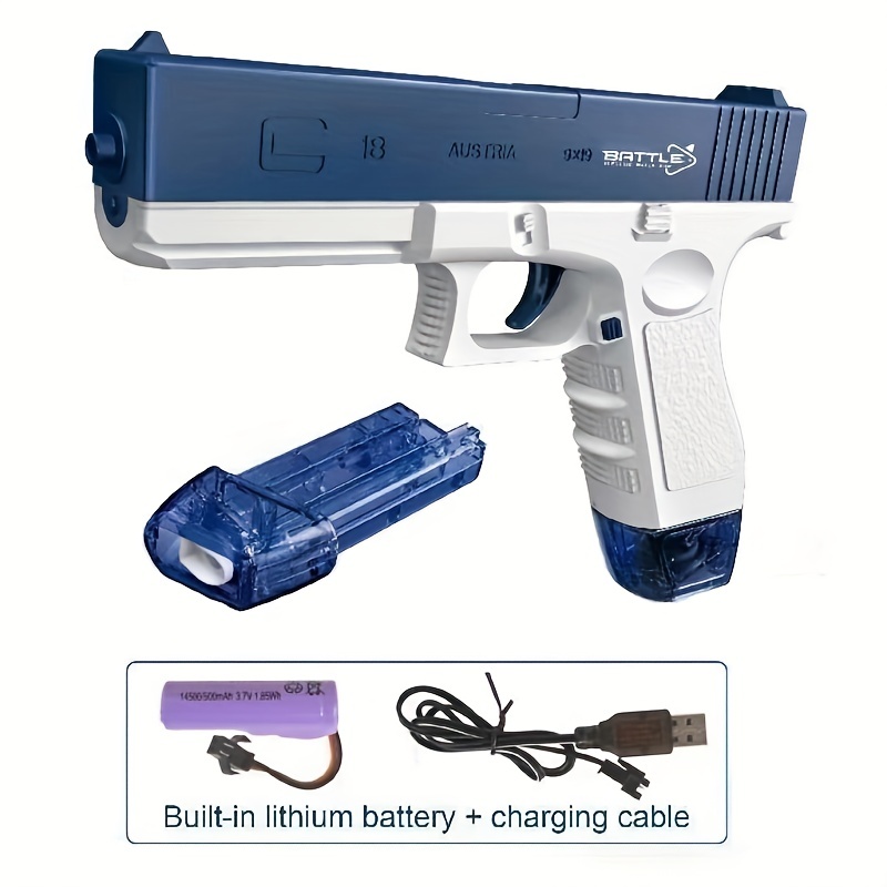 Pistola Glock eléctrica de juguete para adultos y niños, pistola de Gel de  agua, Arma de